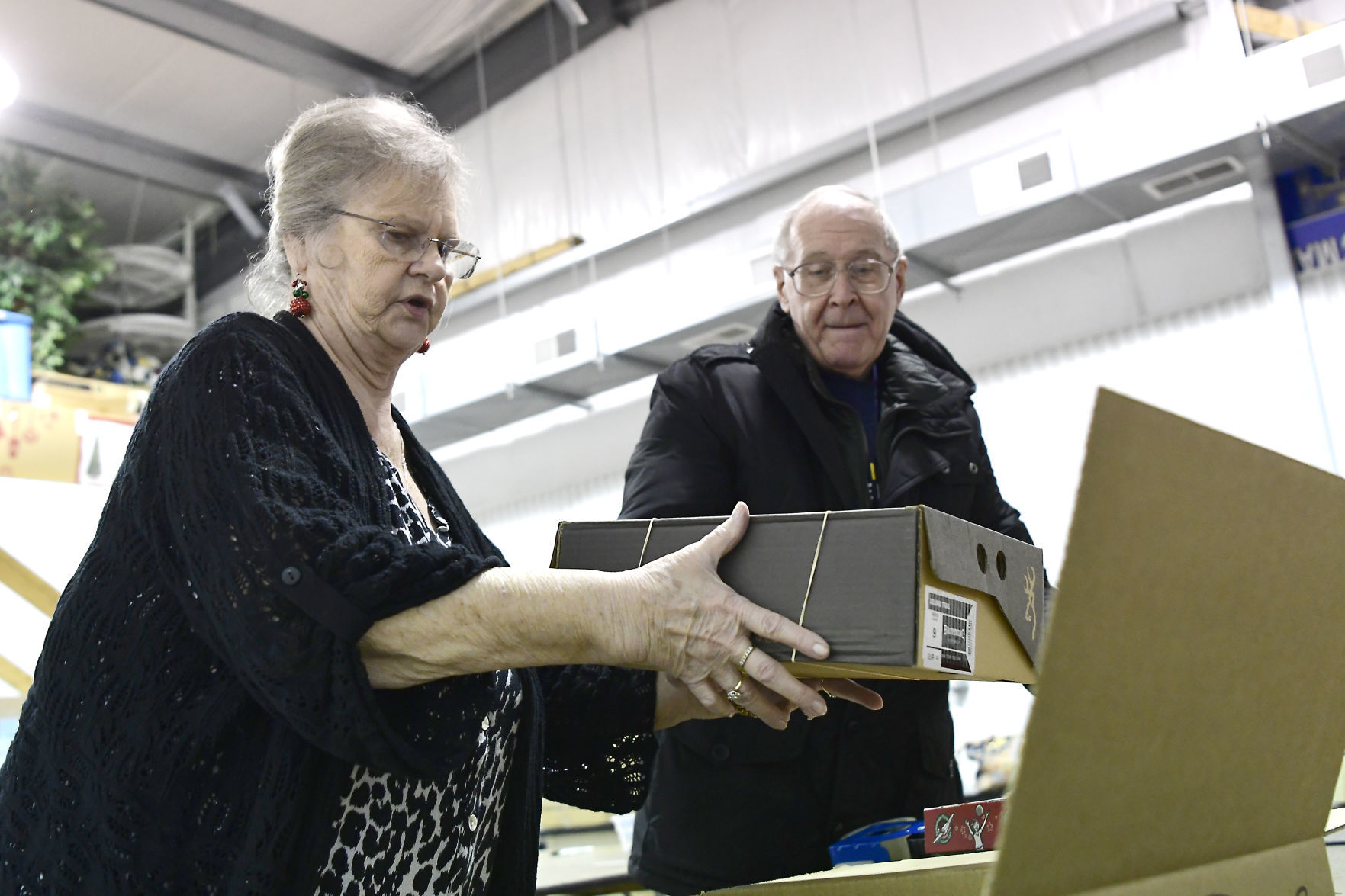 Building charity shoeboxes